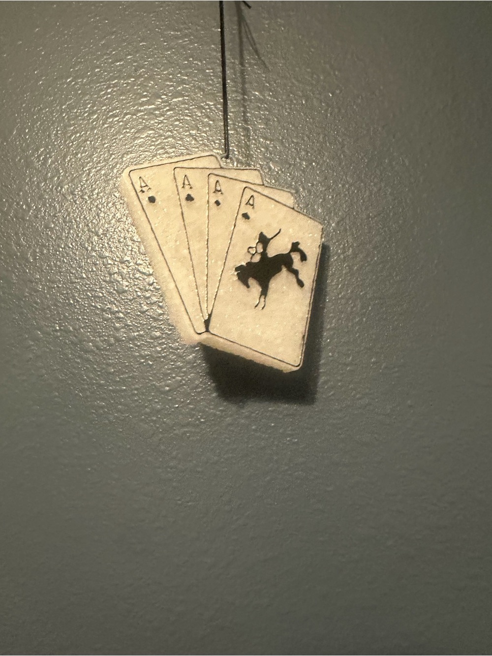 four aces of card car freshie